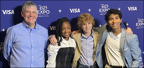 Rick Riordan, Walker Scobell, Leah Sava Jeffries et Aryan Simhadri